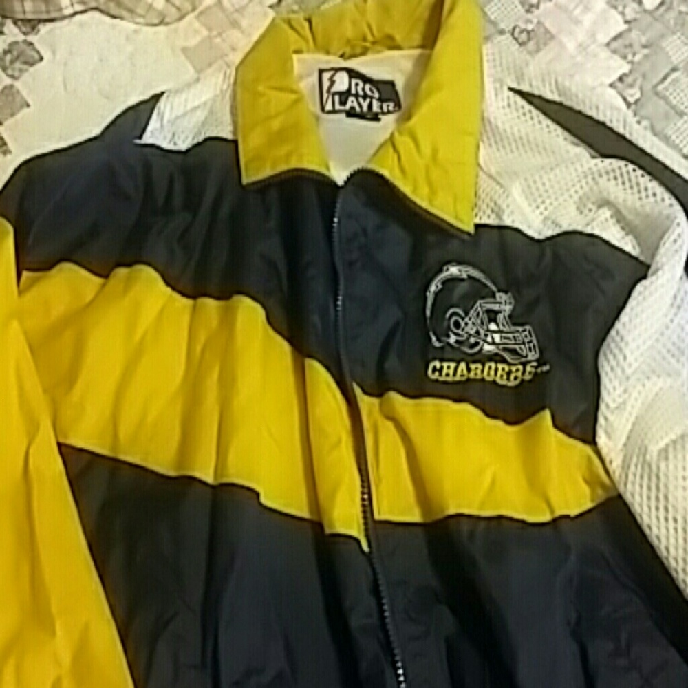 COPY - - NFL Charges light weight jacket men or women's vintage San Diego they …